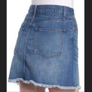 Madewell Frayed Hem Denim Skirt 27